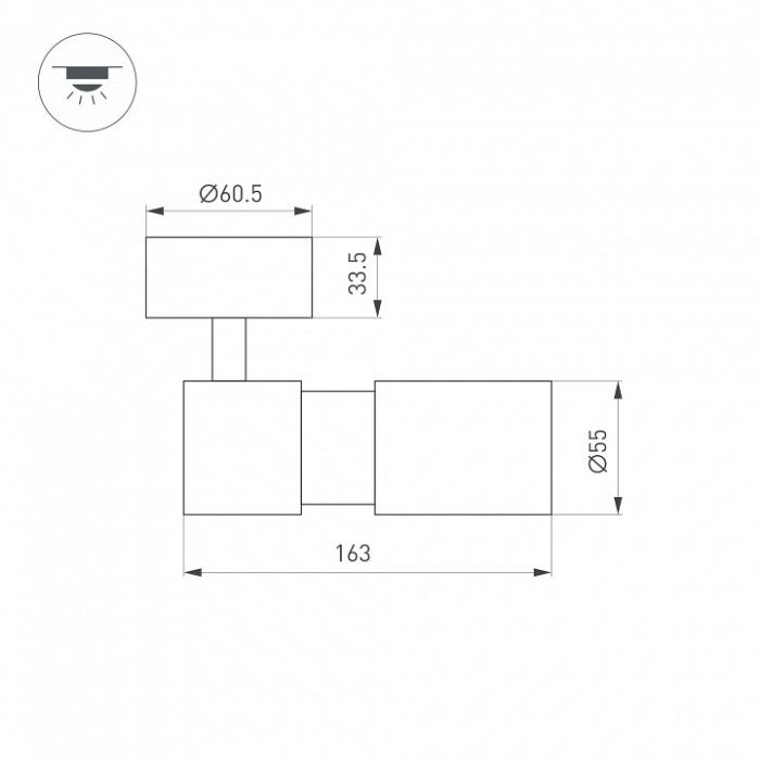 Спот Arlight SP-ARTEMIS-SURFACE-FLAP-R55-12W 051793