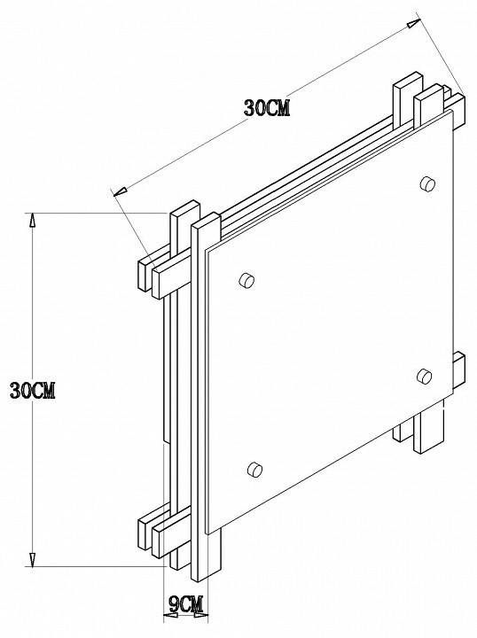 Накладной светильник Arte Lamp Archimede A6462PL-2CK