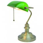 Настольная лампа офисная Arte Lamp Banker A2492LT-1AB