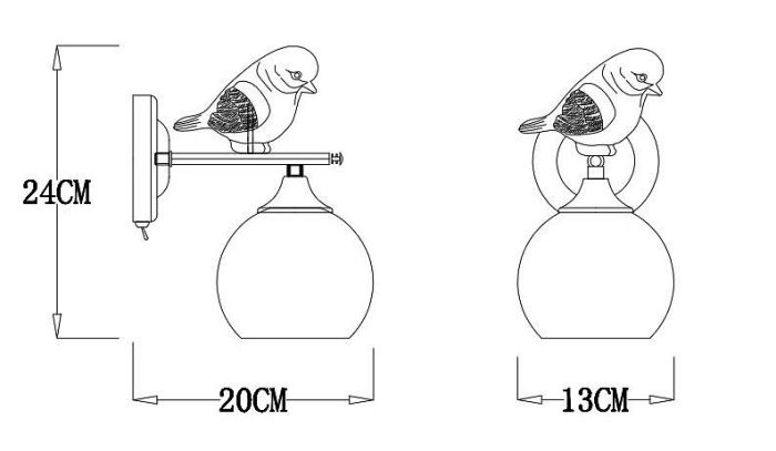 Бра Arte Lamp Gemelli A2150AP-1WG