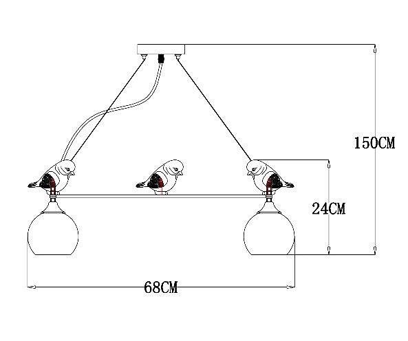 Подвесная люстра Arte Lamp Gemelli A2150SP-5WG