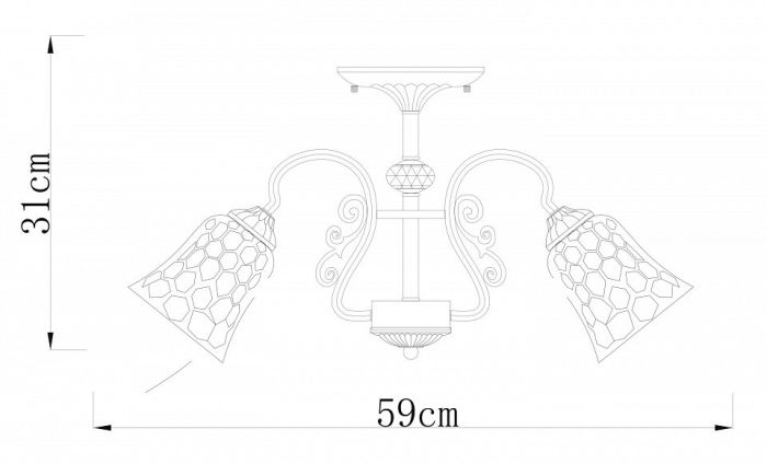 Люстра на штанге Arte Lamp Nicole A2702PL-5AB