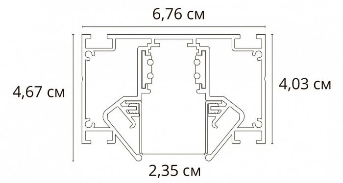 Трек накладной Arte Lamp Linea-Accessories A473206