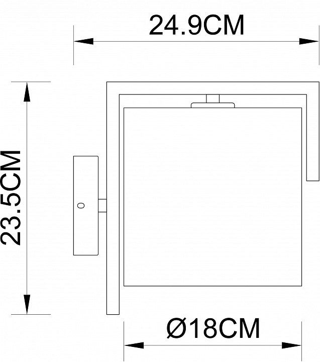 Бра Arte Lamp Aperol A5031AP-1PB