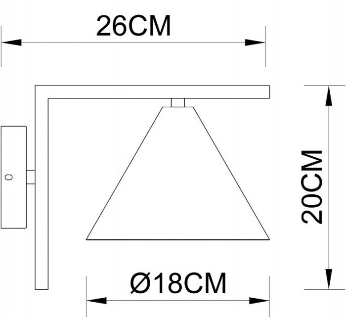 Бра Arte Lamp David A7033AP-1BK