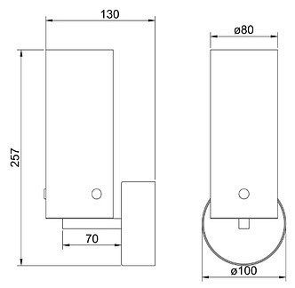 Бра Arte Lamp Lanterna A3606AP-8BK