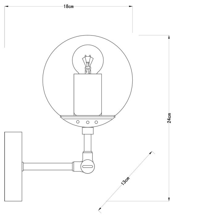 Бра Arte Lamp Bolla A1664AP-1CC