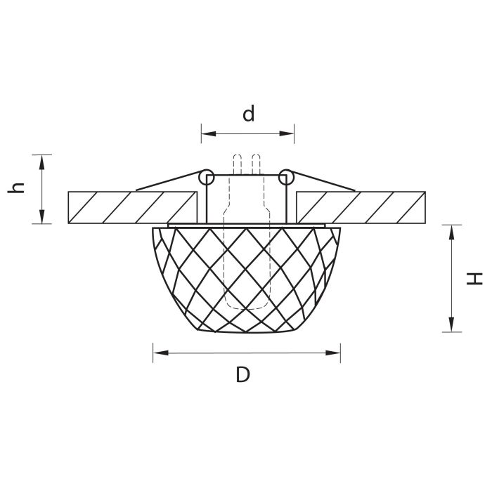 Встраиваемый светильник Lightstar Faseta 004334