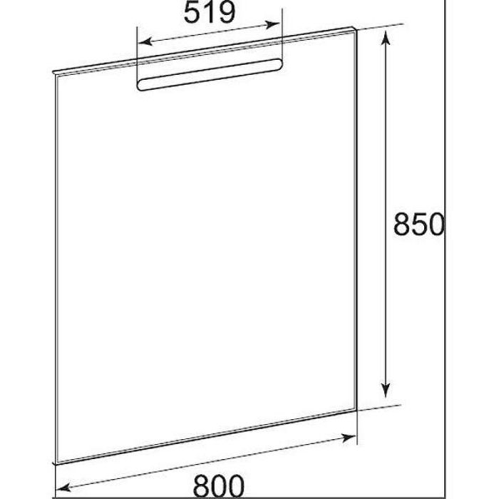 Зеркало Roca The Gap с подсветкой 80 ZRU9302689