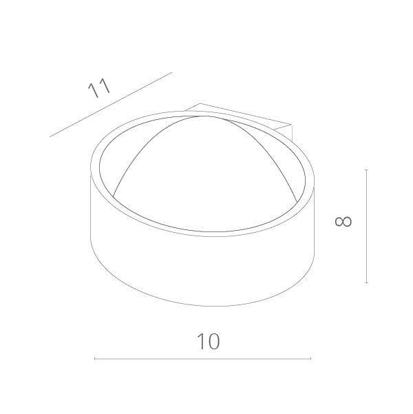 Накладной светильник Arte Lamp Cerchio A1417AP-1WH