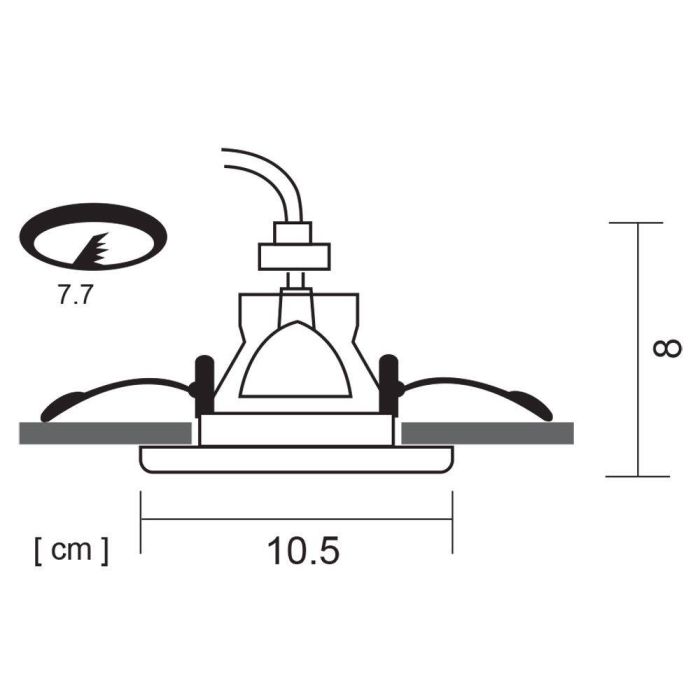 Встраиваемый светильник Arte Lamp Grus A6667PL-1WH