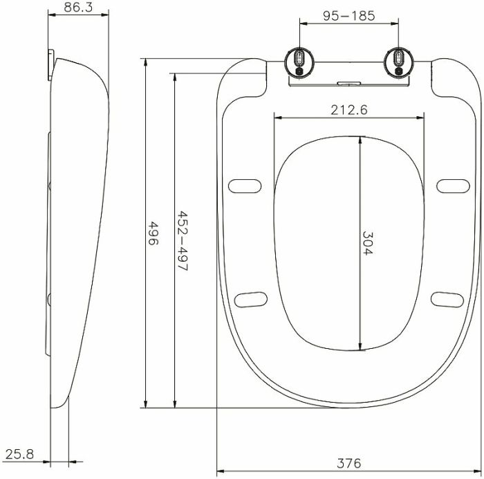 C307851WH Sensation сиденье для унитаза микролифт