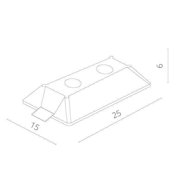 Встраиваемый светильник Arte Lamp Invisible A9214PL-2WH