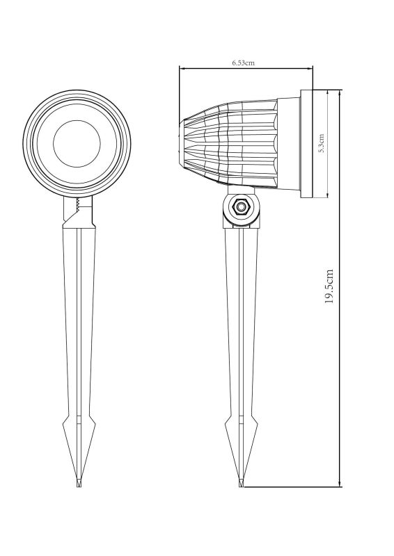 Наземный низкий светильник Arte Lamp Elsie A1127IN-1BK