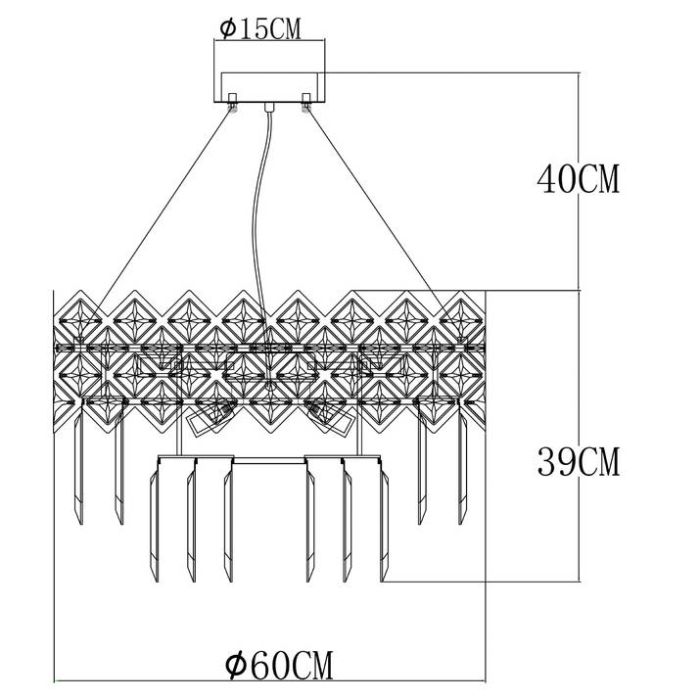 Подвесной светильник Arte Lamp Wezen A1006SP-10CC