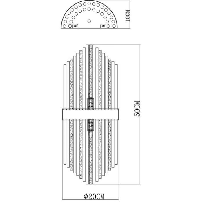 Накладной светильник Arte Lamp Acapulco A1007AP-2GO