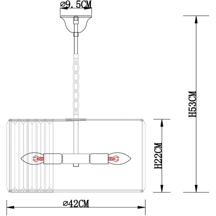 Подвесной светильник Arte Lamp Pollux A1033LM-6GO