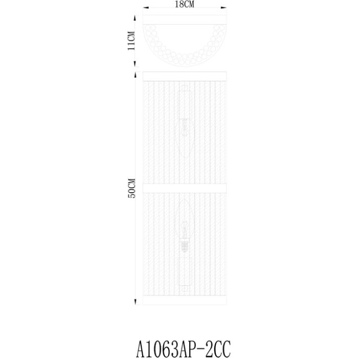 Накладной светильник Arte Lamp Albali A1063AP-2CC