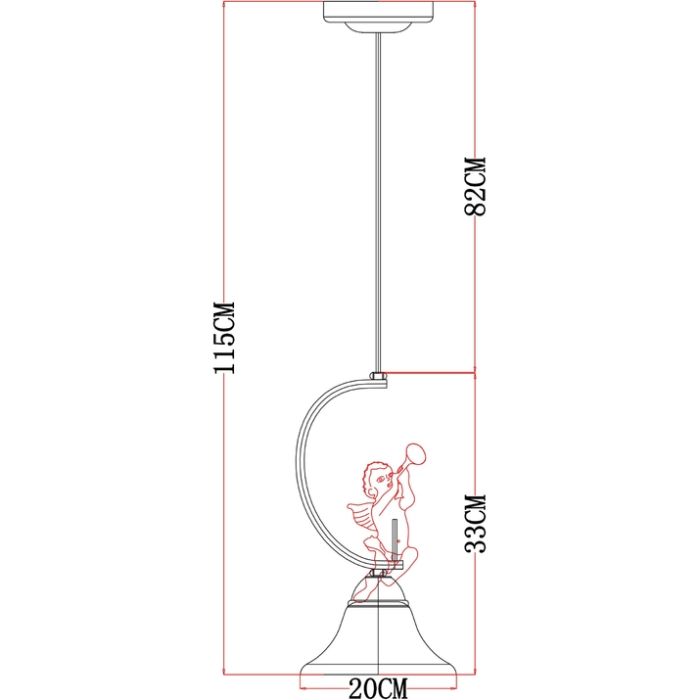 Подвесной светильник Arte Lamp Amur A1133SP-1WG