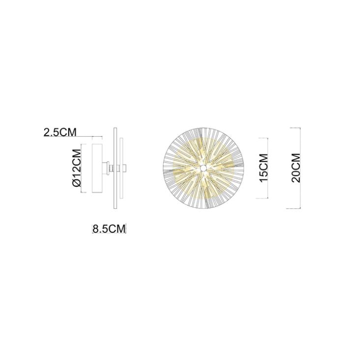 Накладной светильник Arte Lamp Ajour A1258AP-1PB