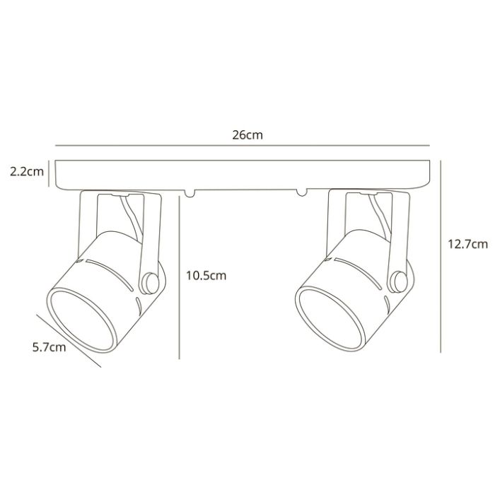 Спот Arte Lamp Mizar A1311PL-2BK