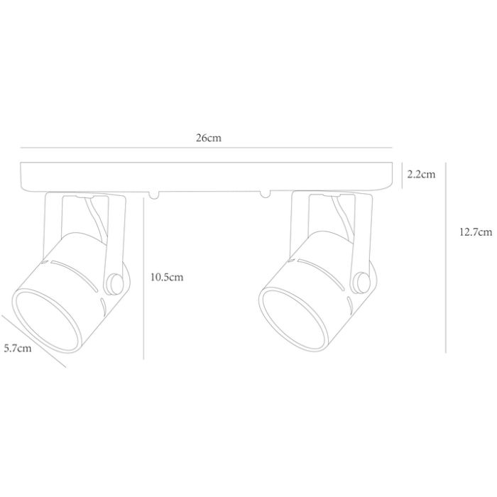 Спот Arte Lamp Mizar A1311PL-2WH