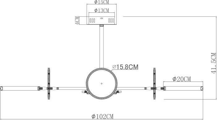 Люстра на штанге Arte Lamp Sienna A1363PL-8PB