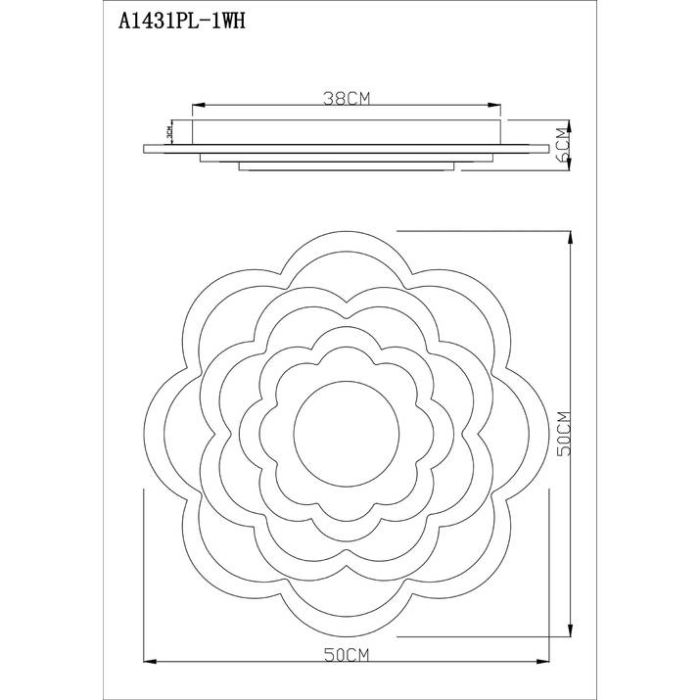 Накладной светильник Arte Lamp Multi-Space A1431PL-1WH