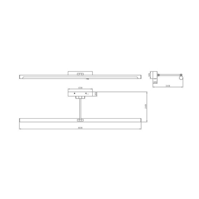 Подсветка для зеркала Arte Lamp Harrison A1716AP-1BK