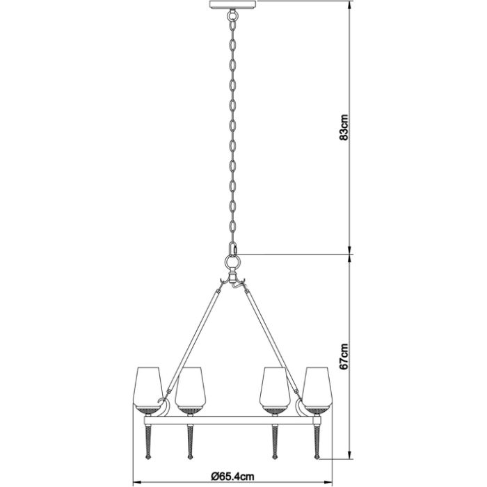 Подвесная люстра Arte Lamp 1722 A1722SP-6BA