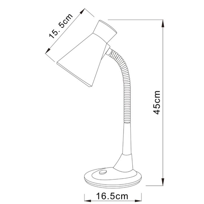 Настольная лампа офисная Arte Lamp Desk A2007LT-1BK