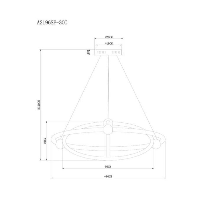 Подвесной светильник Arte Lamp Harley A2196SP-3CC