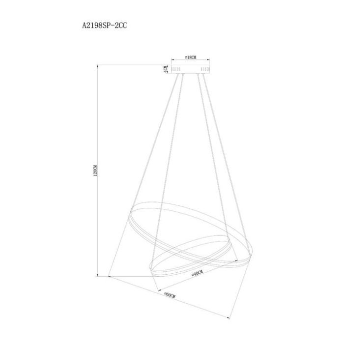 Подвесной светильник Arte Lamp Meridiana A2198SP-2CC