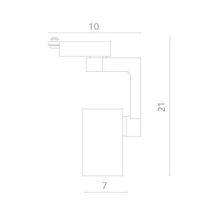 Светильник на штанге Arte Lamp Traccia A2321PL-1WH