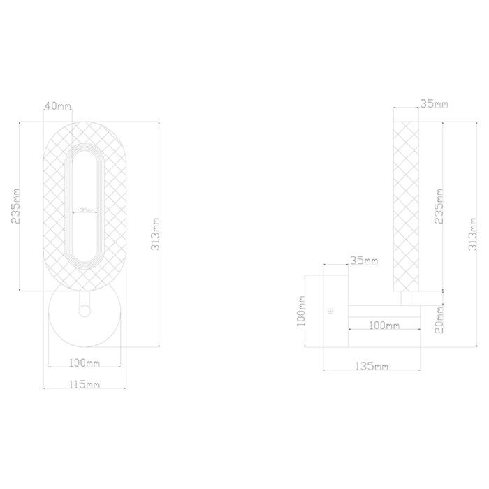 Бра Arte Lamp Ovale A2489AP-1GO