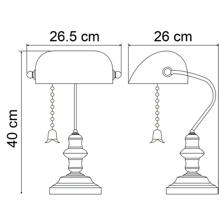 Настольная лампа офисная Arte Lamp Banker A2492LT-1AB