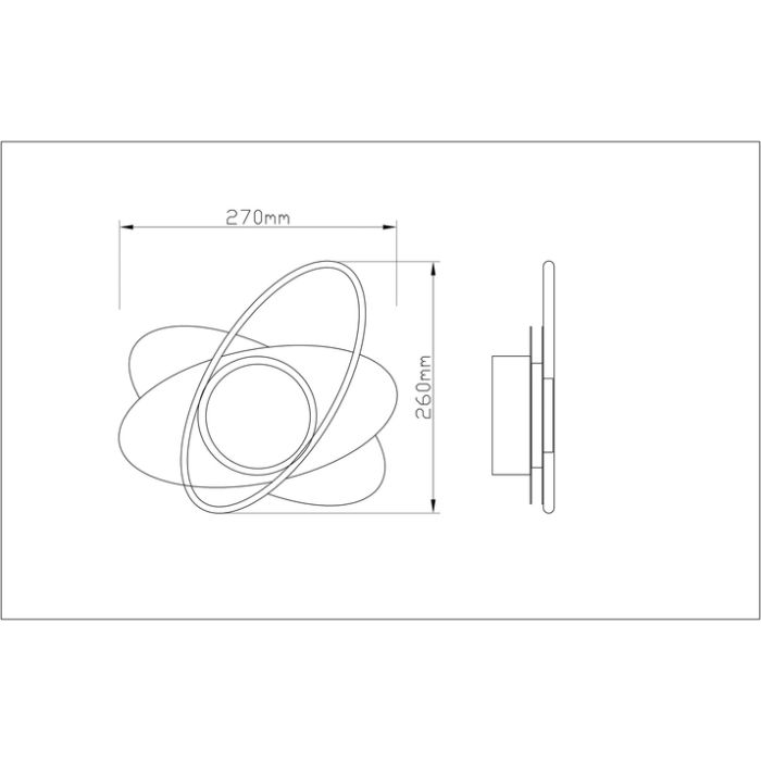 Накладной светильник Arte Lamp Mars A2605AP-7BK