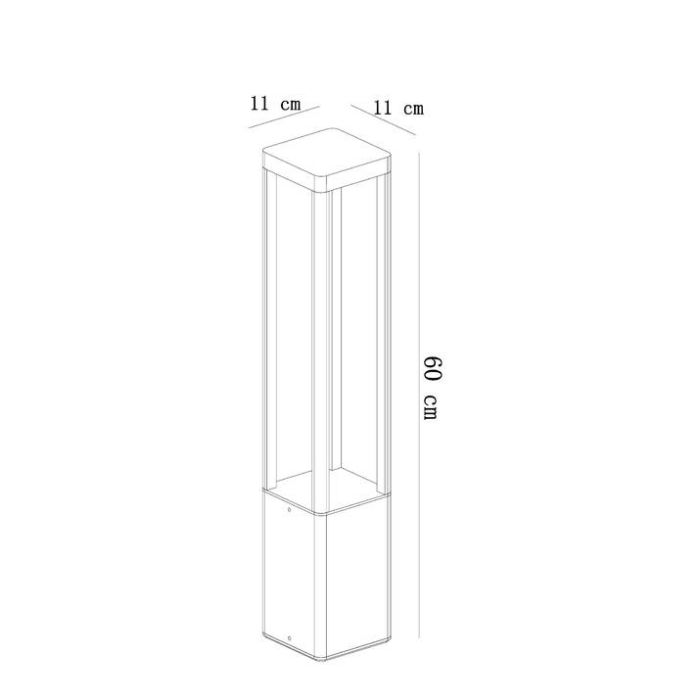 Наземный высокий светильник Arte Lamp Pherkad A2726PA-1BK