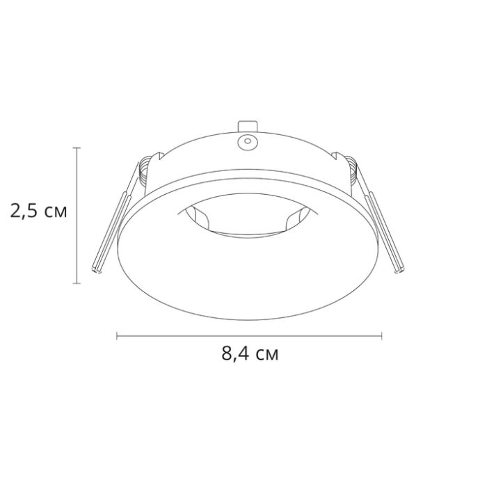 Встраиваемый светильник Arte Lamp Corno A2863PL-1BK