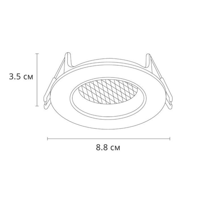 Встраиваемый светильник Arte Lamp Fuji A2865PL-1WH