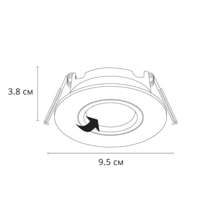 Встраиваемый светильник Arte Lamp Giro A2867PL-1BK