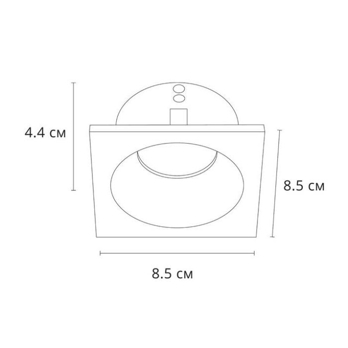 Встраиваемый светильник Arte Lamp Helm A2868PL-1BK