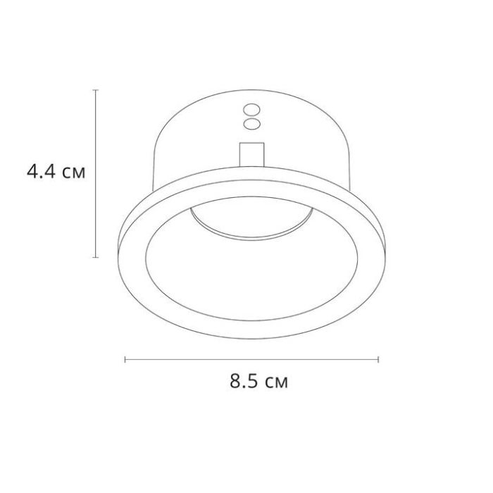 Встраиваемый светильник Arte Lamp Helm A2869PL-1BK