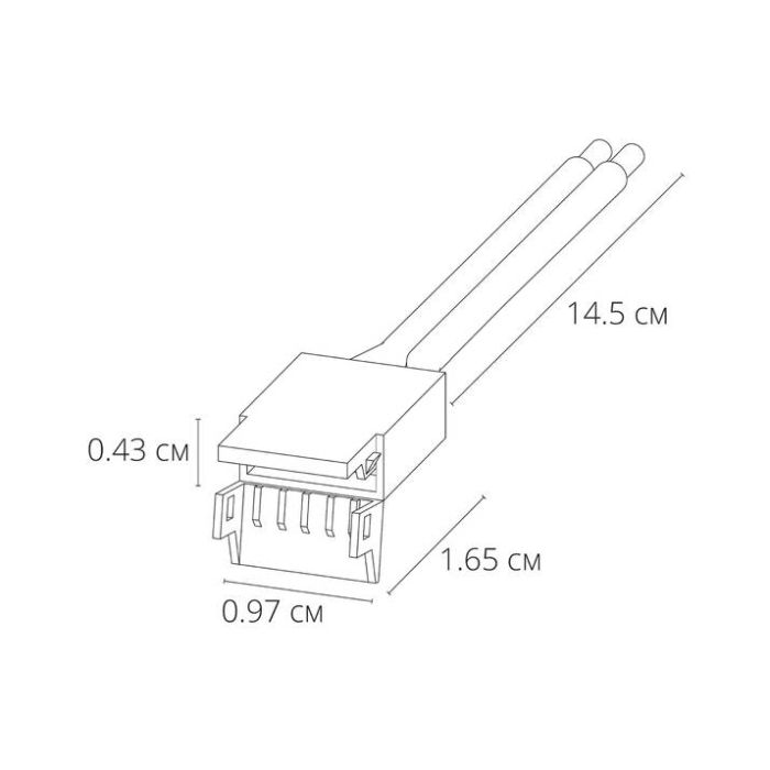 Соединитель с проводом универсальный Arte Lamp STRIP-ACCESSORIES A30-08-1CCT