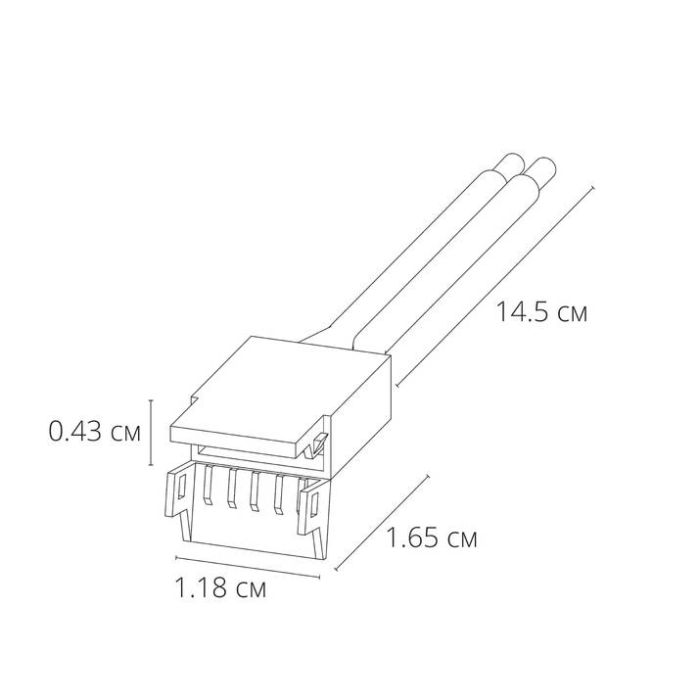 Соединитель с проводом универсальный Arte Lamp STRIP-ACCESSORIES A30-10-1CCT