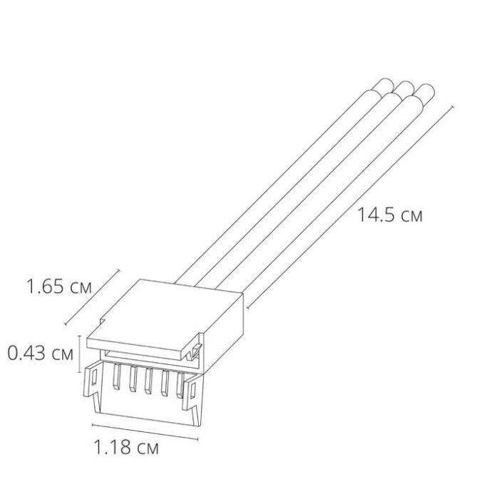 Соединитель с проводом универсальный Arte Lamp STRIP-ACCESSORIES A30-12-RGBW