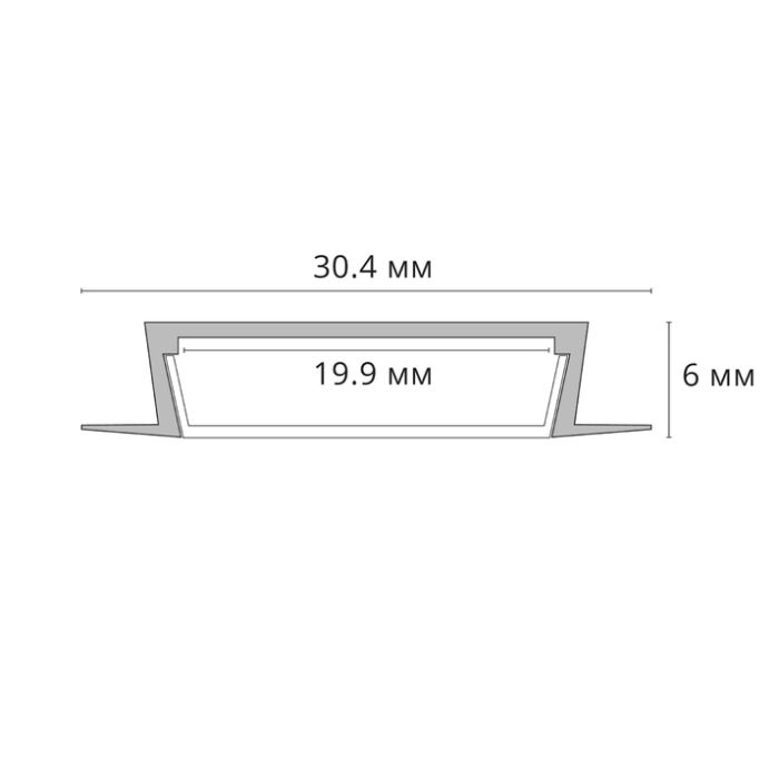 Профиль встраиваемый Arte Lamp INTEGRATION A300605R