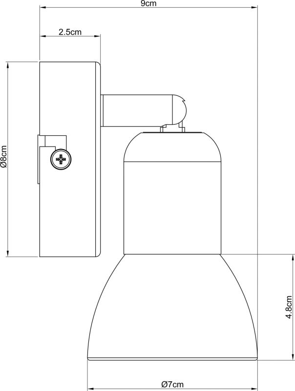 Спот Arte Lamp Falena A3115AP-1SS