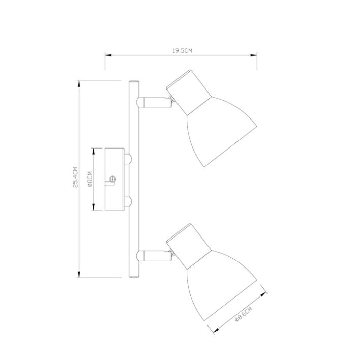 Спот Arte Lamp Falena A3117PL-2BK