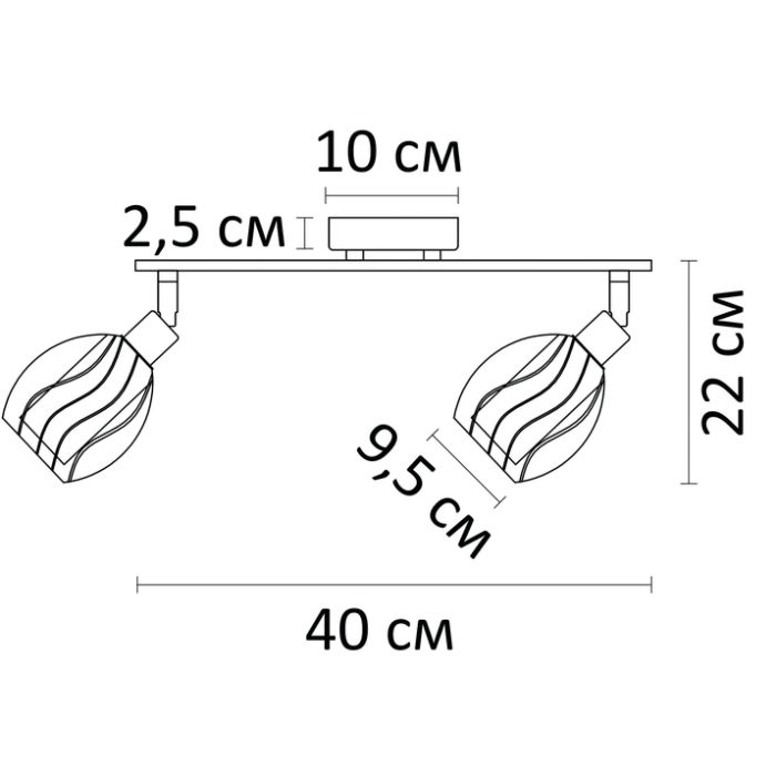 Спот Arte Lamp Biham A3184PL-2AB